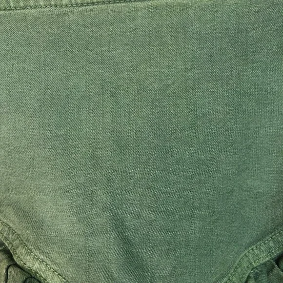 Mother The Ruffle Green Layered Asymmetric Mini Skirt Women's Size 31 - Picture 9 of 11